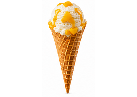 Joghurt Mango Waffel